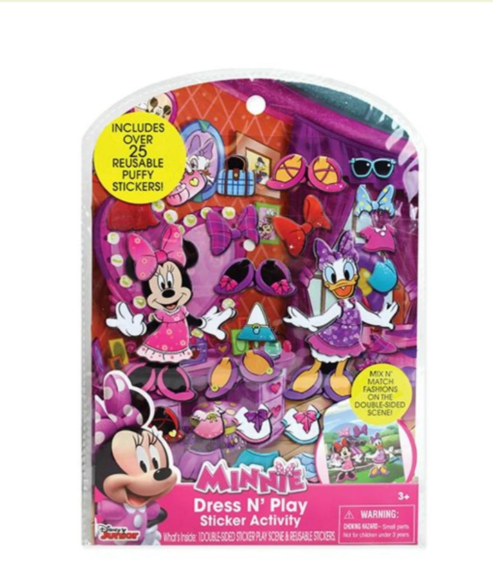 Minnie Mouse Reusable Sticker Set Ochre Ismene