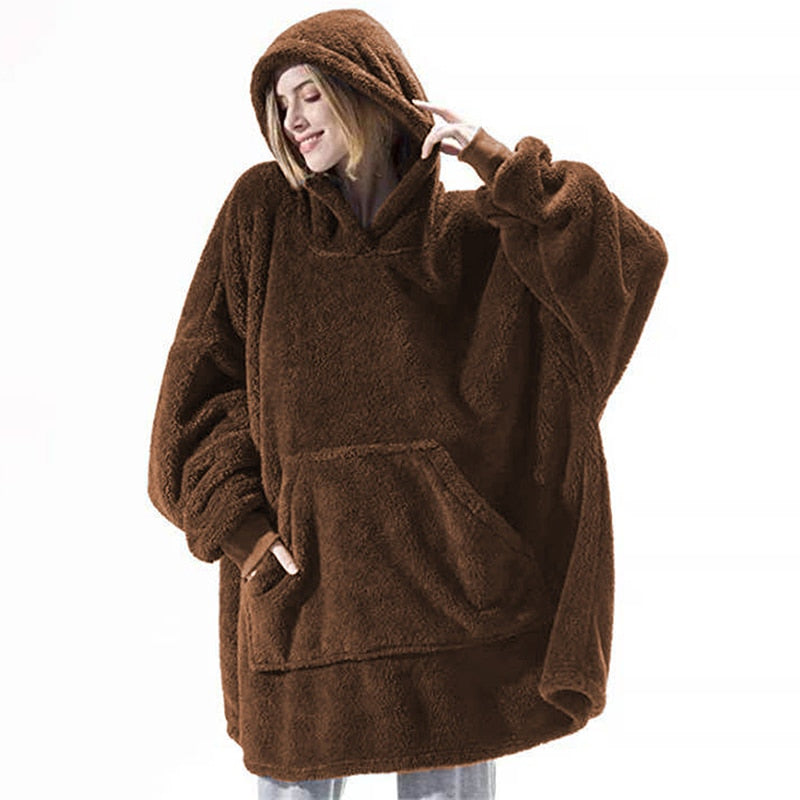 Blanket Hoodie with Sleeves Oversized Hoodie