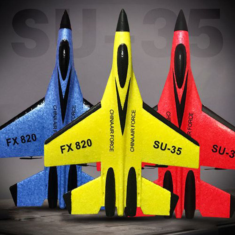 SU35 Remote Control AircraftFX820 remote control fighter fixed wing glide foam children's model airplane