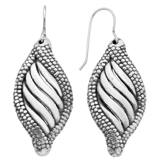 Sterling Silver Sea Shell Dangle Earrings