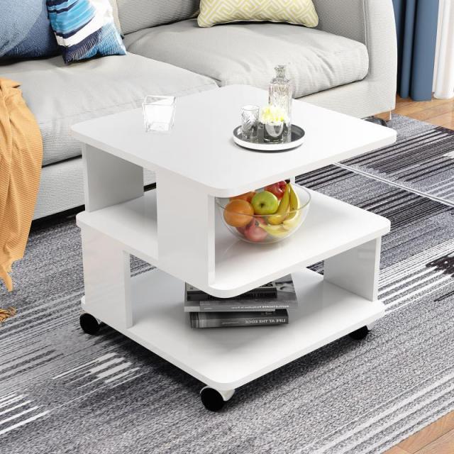 Coffee Table Modern Simplicity Sofa Side Table Bedroom Living Room Mobile Table Solid Wood Multifunctional Storage Coffee Table