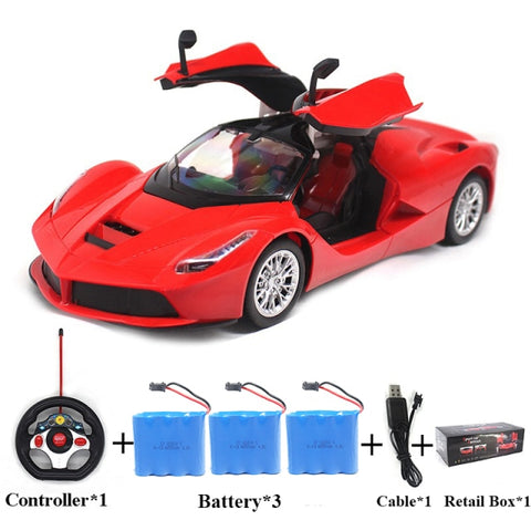Large Size 1:14 Electric RC Car Remote Control Cars Machines On Radio Control Vehicle Toys For Boys Door Can Open 6066